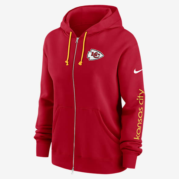 Red nike zip up hoodie womens hotsell